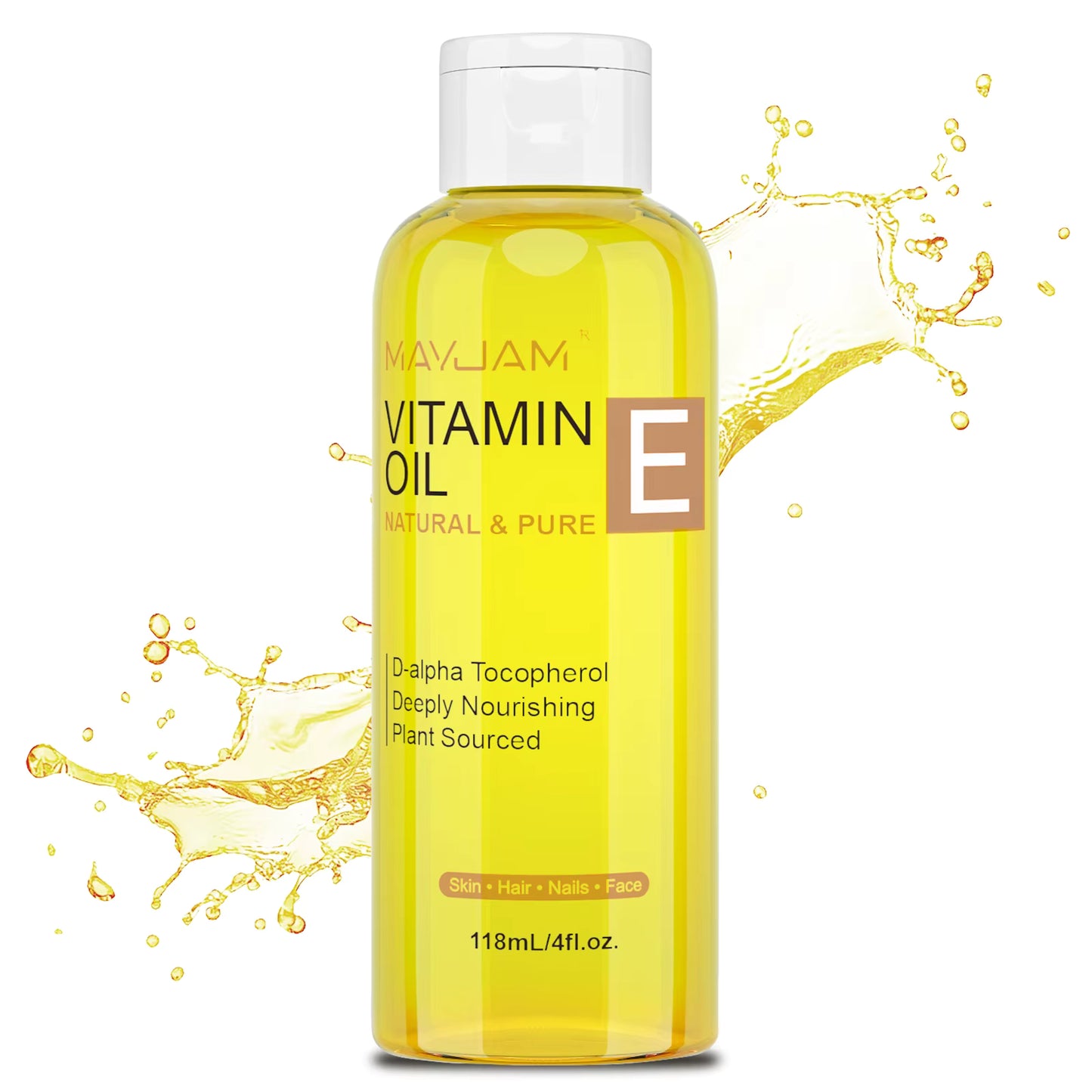 Aceite Facial de vitamina E natural y puro